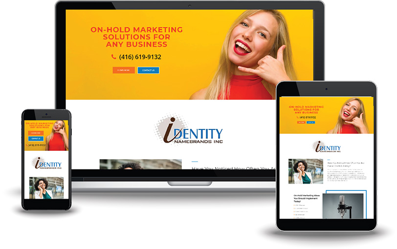 Onhold Marketing Solutions Landing Page