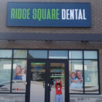 Vinyl Cut Graphics | Permanent Signage | Ridge Square Dental Front Entrance