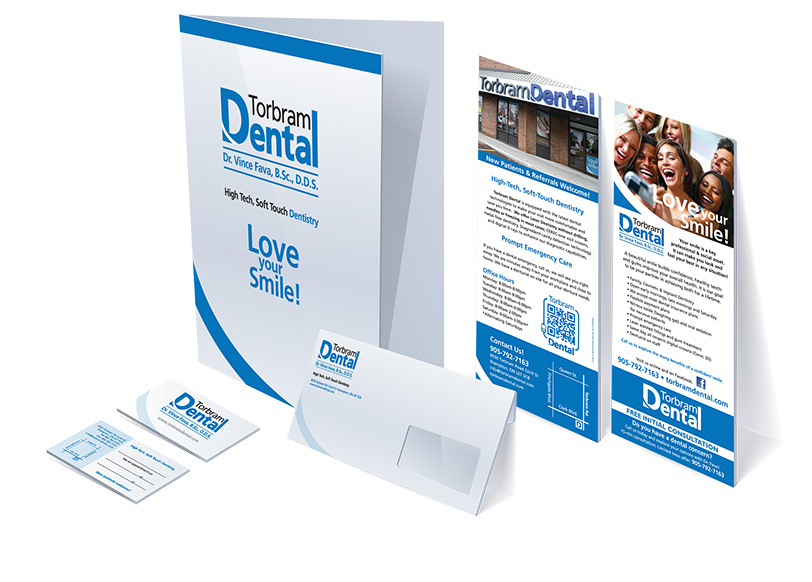 Customized Presentation Folder Design | Stationary | Torbram Dental