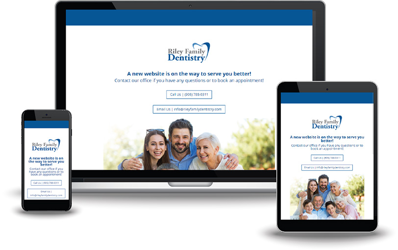 Riley Family Dentistry Landing Page