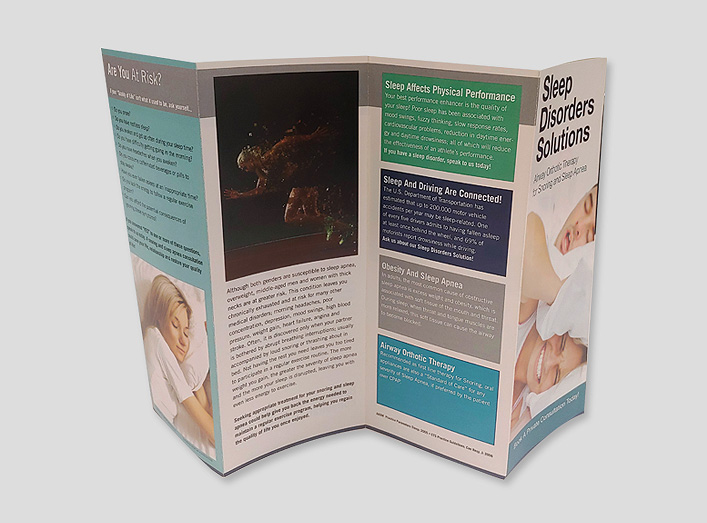 Customized Brochure Design | Sleep Disorders Solutions