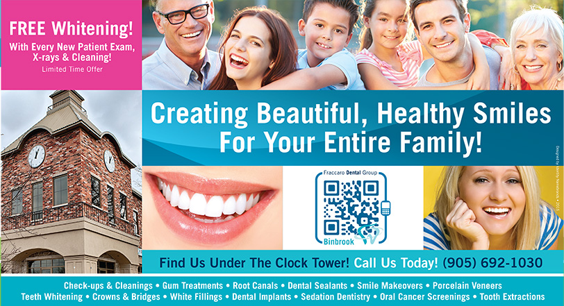 Customized Postcard Design | Back | Fraccaro Dental Group