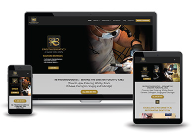 Customized Website Design | Home Page | RB Prosthodontics